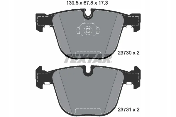 textar-klocki-tyl-bmw-3-5-7-e65-e66-e60-e61-e9-e92-stan-nowy