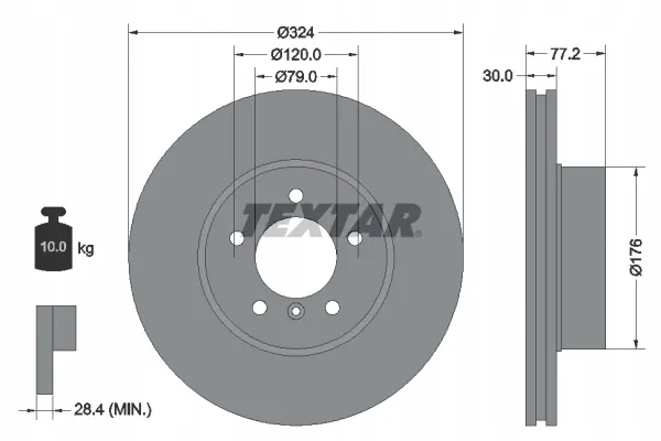 textar-tarcze-klocki-przod-tyl-bmw-5-e60-e61-stan-nowy