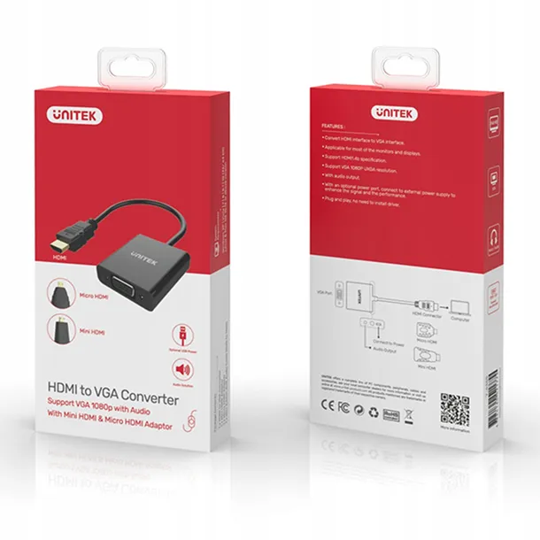adapter-micro-mini-hdmi-do-vga-audio-unitek-y-6355-stan-nowy