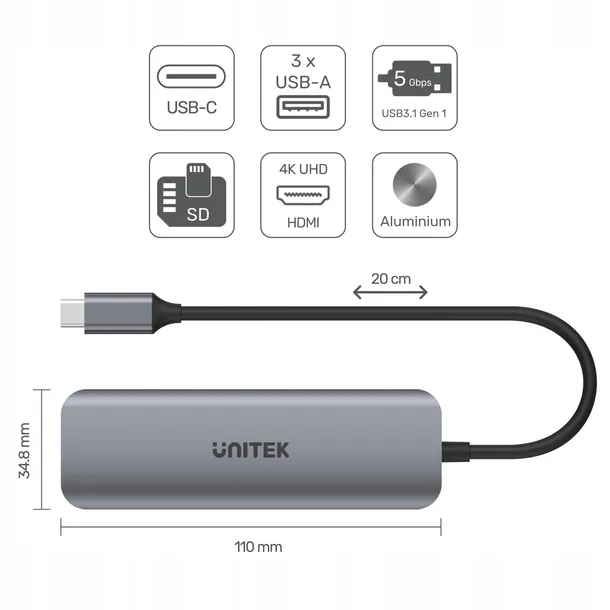 hub-usb-c-3xusb-3-1-gen1-hdmi-sd-microsd-unitek-stan-nowy
