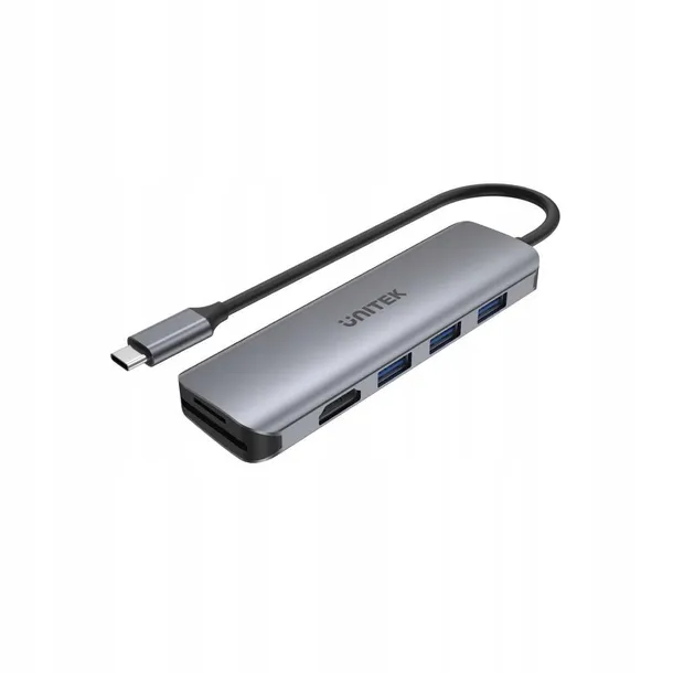 hub-usb-c-3xusb-3-1-gen1-hdmi-sd-microsd-unitek-stan-nowy-liczba-portow-3-kod-producenta-h1107f