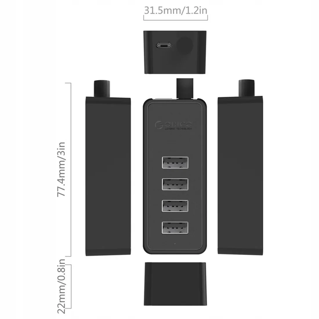 hub-usb-orico-4-x-usb-czarny-microusb
