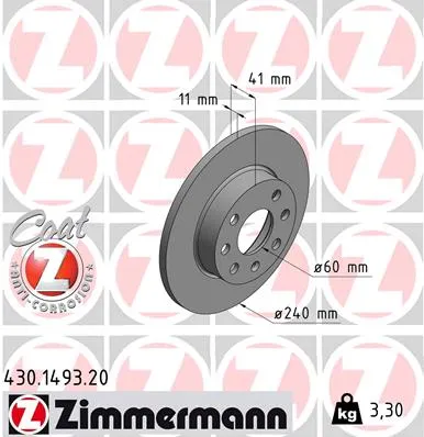 zimmermann-tarcze-std-klocki-std-przod-opel-stan-nowy