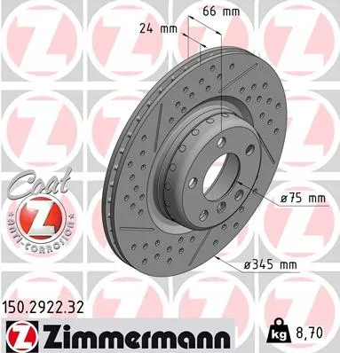 zimmermann-tarcza-ham-tyl-bmw-3-stan-nowy
