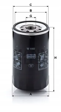 mann-filtr-oleju-w1160-man-stan-nowy