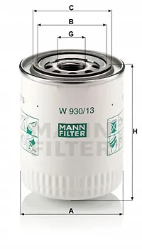 mann-filtr-oleju-w930-13-rolls-royce-stan-nowy