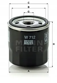 mann-filtr-oleju-w712-mg-stan-nowy