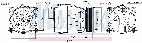 nissens-kompresor-klimat-89048-numer-katalogowy-oryginalu-seat-1h0-820-803-j-vw-1h0-820-803-j