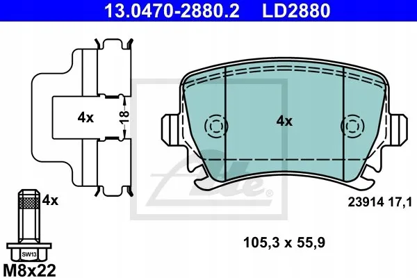 ate-ceramic-klocki-tyl-vw-passat-b6-cc-scirocco-stan-nowy