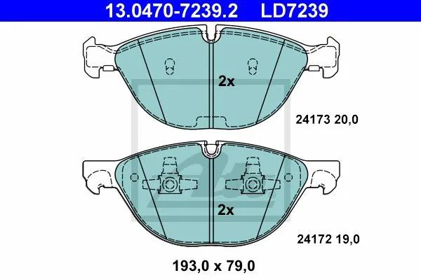 ate-ceramic-klocki-hamulcowe-przod-x6-e71-e72-stan-nowy