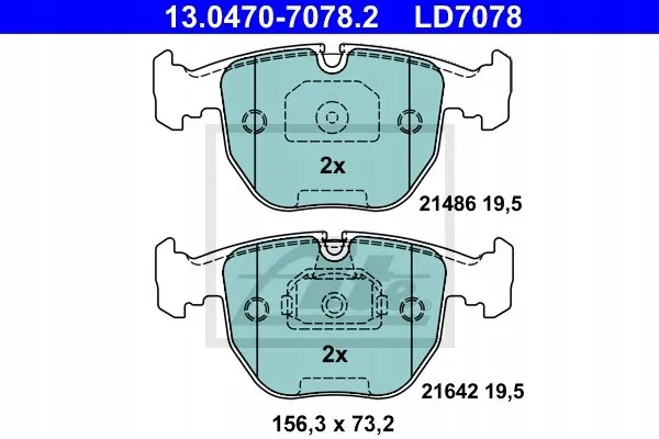 ate-ceramic-klocki-przod-bmw-5-e39-x5-e53-orygina-stan-nowy