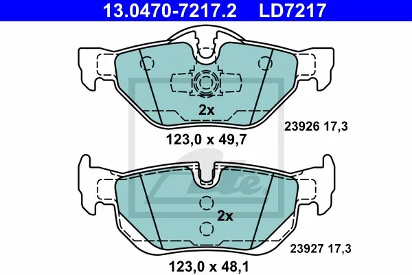 ate-ceramic-klocki-tyl-bmw-1-e81-e87-3-e90-x1-e84-stan-nowy