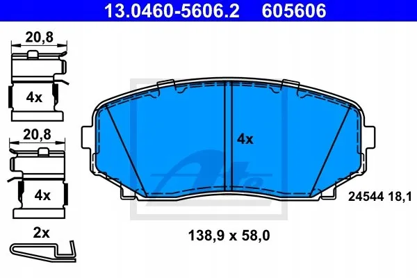 ate-klocki-hamulcowe-przod-mazda-cx-7-stan-nowy