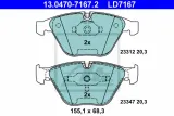 ate-ceramic-klocki-przod-bmw-5-e60-e61-oryginal-stan-nowy