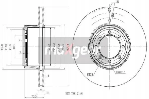 maxgear-19-2016-tarcza-ham-abs-tyl-stan-nowy