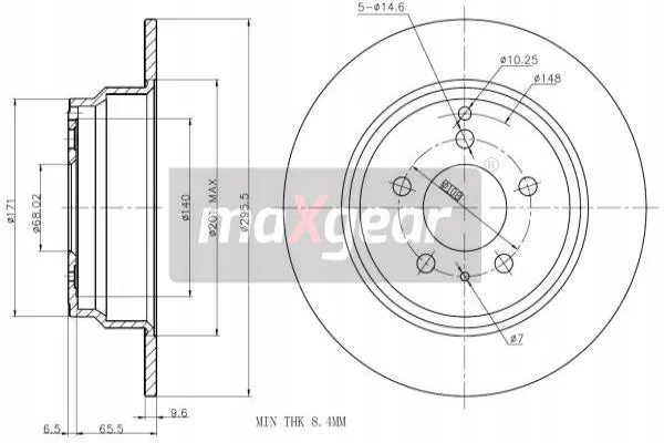 maxgear-19-0975max-tarcza-ham-tyl-stan-nowy