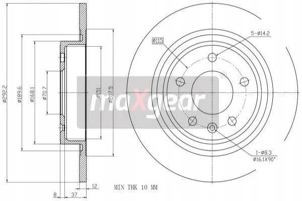 maxgear-19-2331-tarcza-ham-tyl-stan-nowy