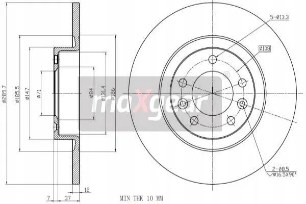 maxgear-19-3220-tarcza-ham-tyl-stan-nowy