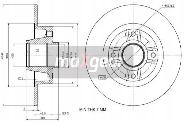maxgear-19-1046-tarcza-ham-tyl-stan-nowy