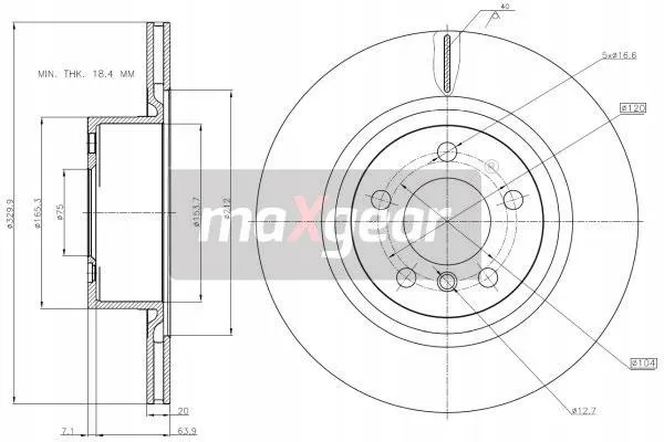 maxgear-19-3208-tarcza-ham-tyl-stan-nowy