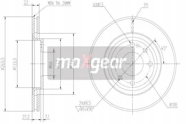 maxgear-19-0806max-tarcza-ham-przod-producent-czesci-maxgear