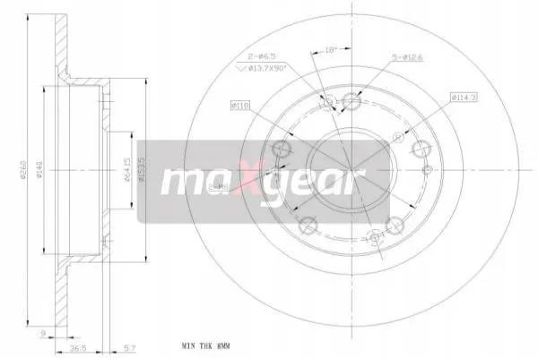 maxgear-19-1854max-tarcza-ham-tyl