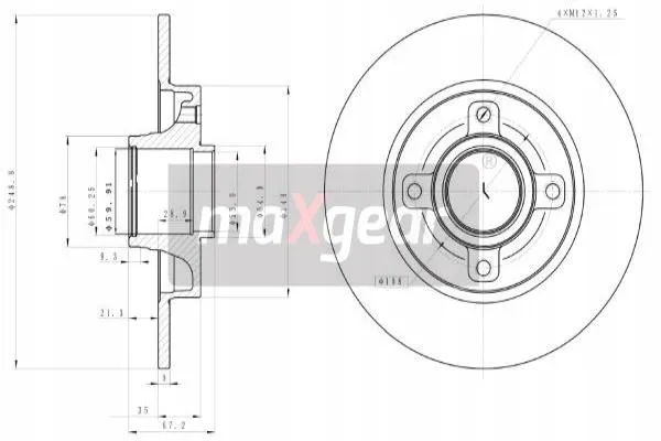 maxgear-19-1909-tarcza-ham-tyl-stan-nowy