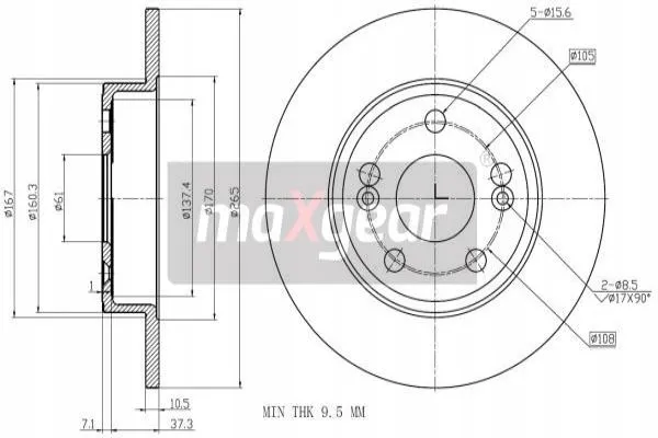 maxgear-19-2004-tarcza-ham-tyl-stan-nowy