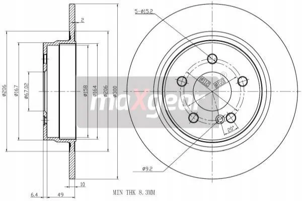 maxgear-19-2680max-tarcza-ham-tyl-stan-nowy