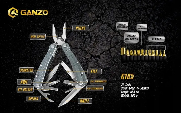 narzedzie-wielofunkcyjne-multitool-ganzo-g105-waga-203-g