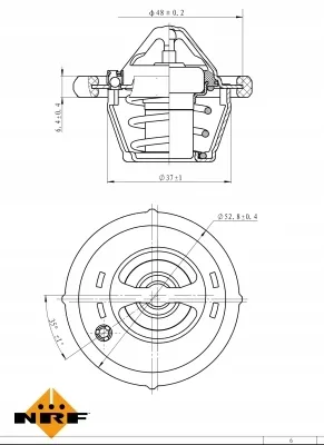 nrf-termostat-725182-numer-katalogowy-oryginalu-ford-1138077-ford-1303377-ford-1306001-ford-4m5g8575ya-ford-96mm8575b1a-ford-96mm8575ca