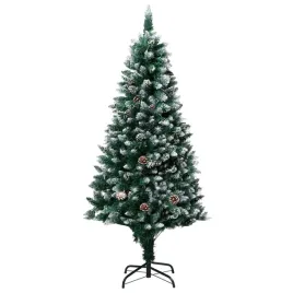 sztuczna-choinka-z-szyszkami-i-bialym-sniegiem-150-cm