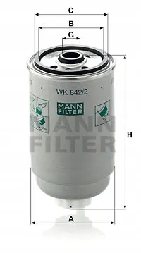 mann-filtr-paliwa-wk842-2-same-stan-nowy