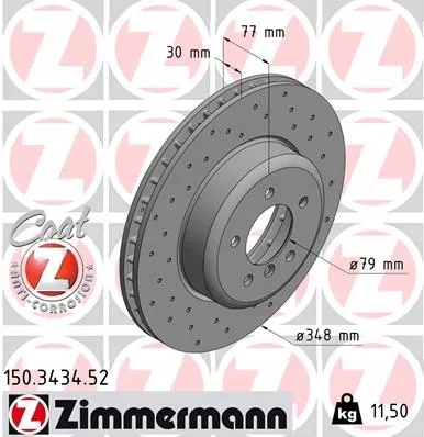 zimmermann-tarcze-klocki-przod-bmw-5-e60-e61-stan-nowy