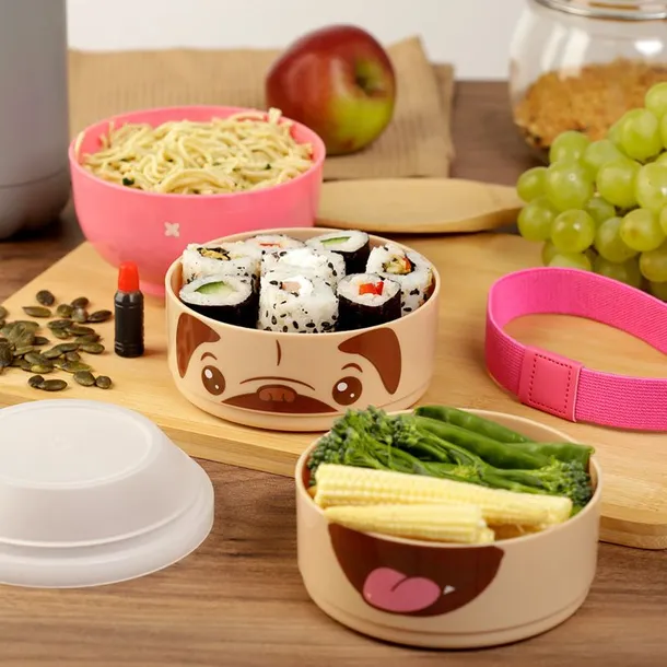 lunchbox-potrojny-pies-mops-stan-nowy