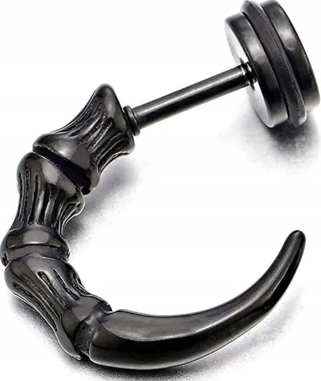 kolczyk-do-ucha-pazur-ogon-rog-punk-gothic-stal