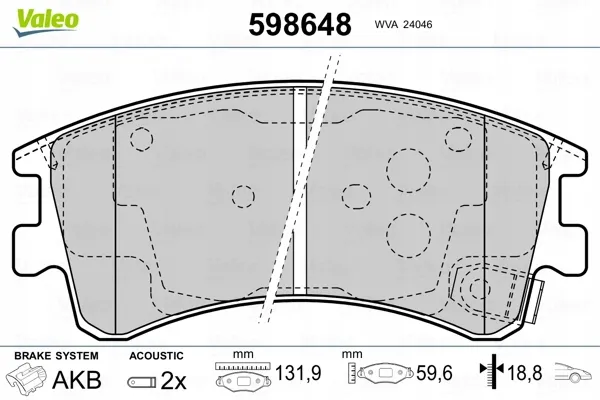 valeo-598648-klocki-ham-mazda-6-stan-nowy