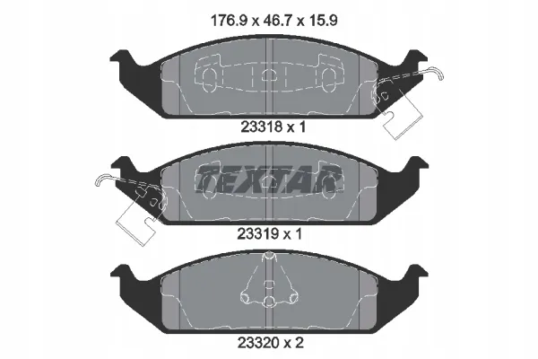 textar-klocki-hamulcowe-2331801-stan-nowy