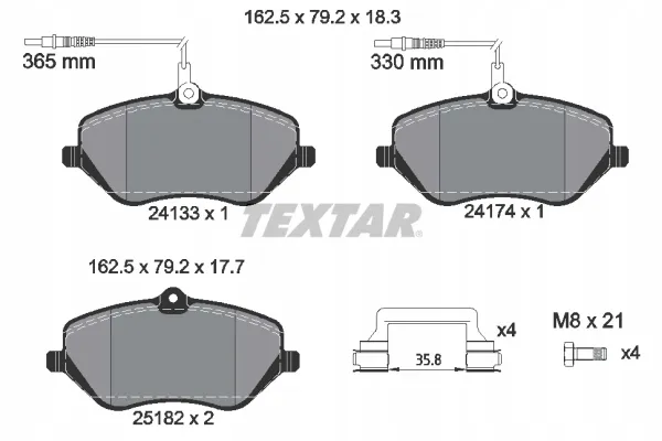textar-klocki-hamulcowe-2413303-stan-nowy