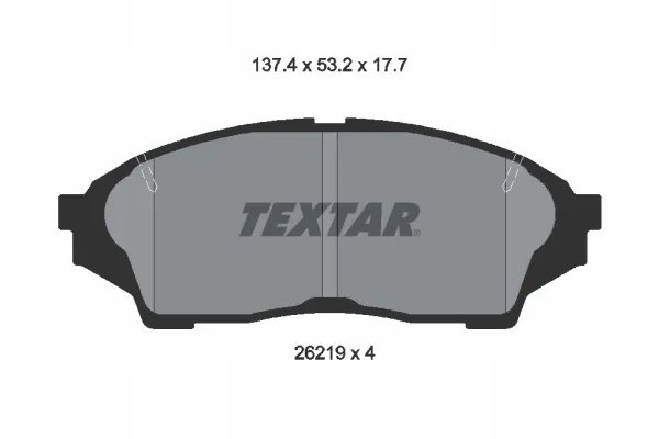textar-klocki-hamulcowe-przod-2621901-stan-nowy