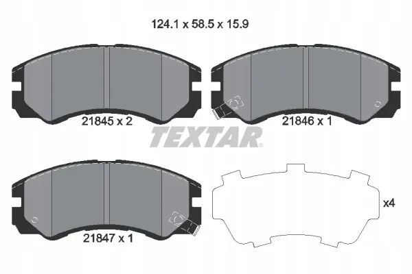 textar-klocki-przod-isuzu-trooper-vehicross-stan-nowy