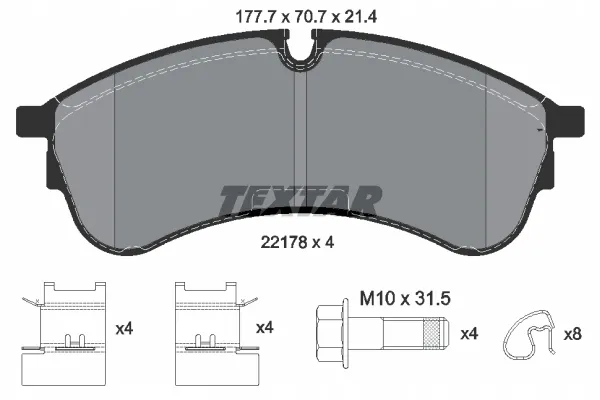 textar-klocki-hamulcowe-2217801-stan-nowy