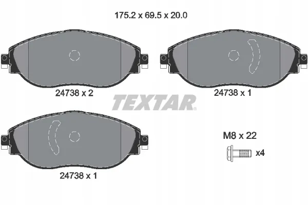 textar-klocki-hamulcowe-2473806-stan-nowy
