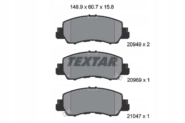 textar-klocki-hamulcowe-przod-2094901-stan-nowy