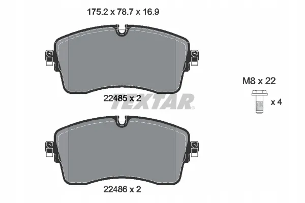 textar-klocki-hamulcowe-przod-2248501-stan-nowy