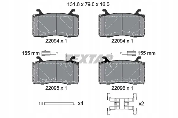 textar-klocki-hamulcowe-przod-2209401-stan-nowy