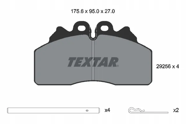 textar-klocki-hamulcowe-przod-2925601-stan-nowy