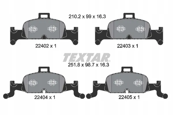 textar-klocki-hamulcowe-przod-2240201-stan-nowy