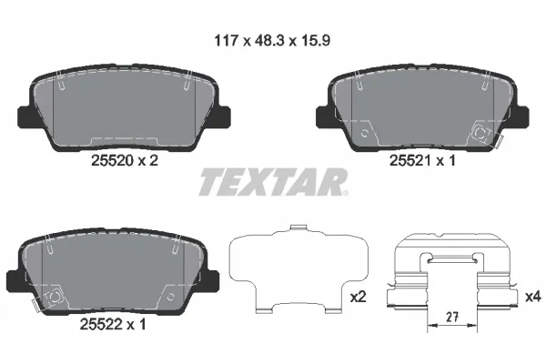 textar-klocki-hamulcowe-tyl-2552008-stan-nowy