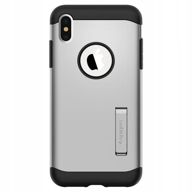 spigen-slim-armor-iphone-xs-max-satin-silver-065cs-zalaczone-wyposazenie-szklo-hartowane